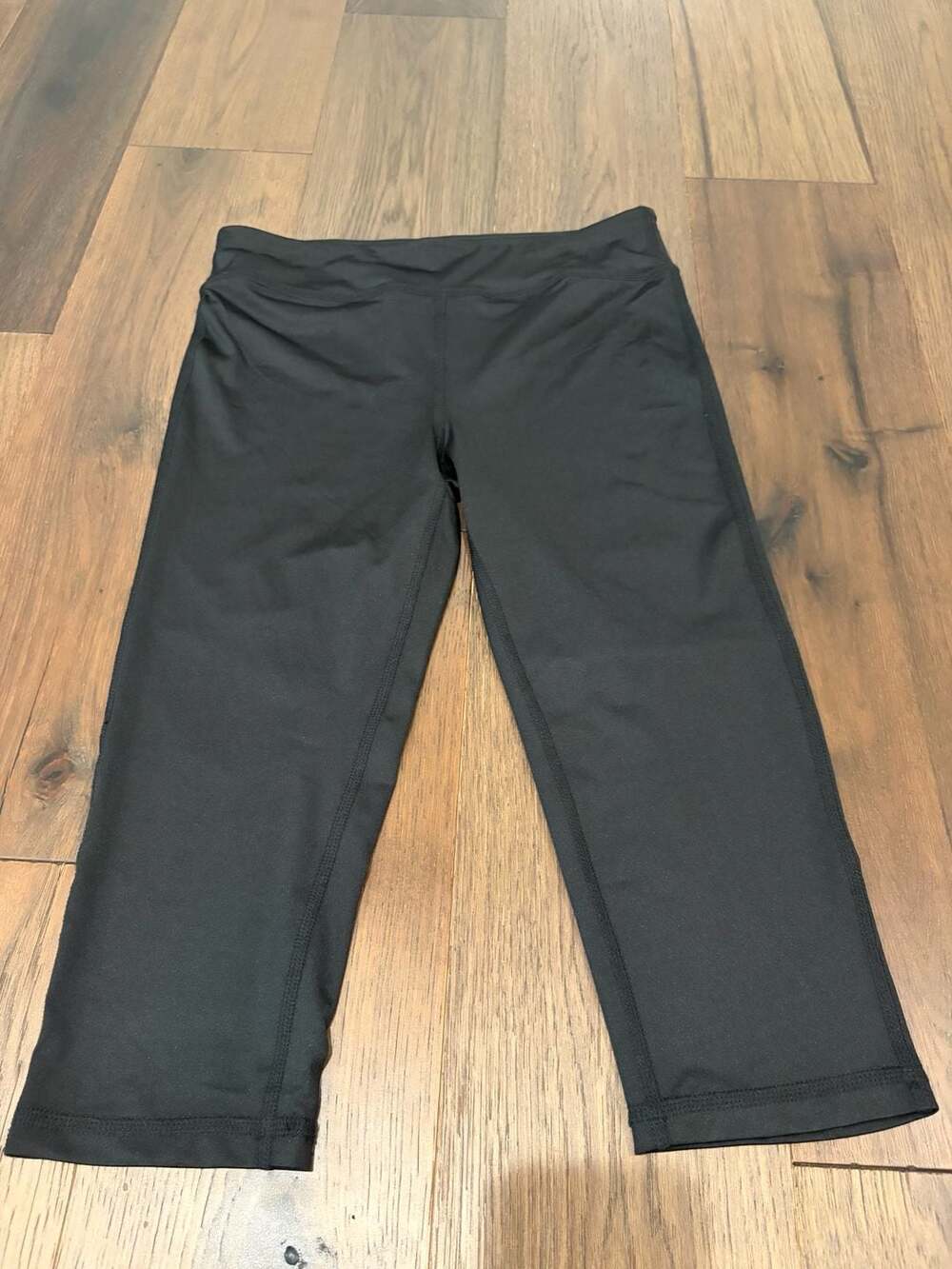 Ideology Capri Yoga Pants Size L Black Polyester Spandex Activewear